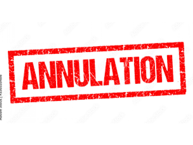ANNULATION